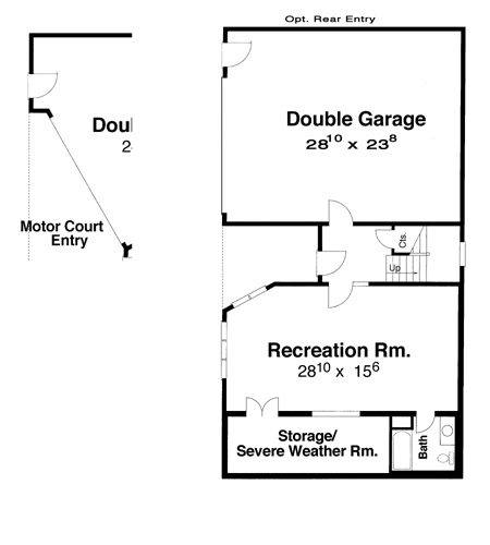 Ground Level image of KENSINGTON II-B House Plan